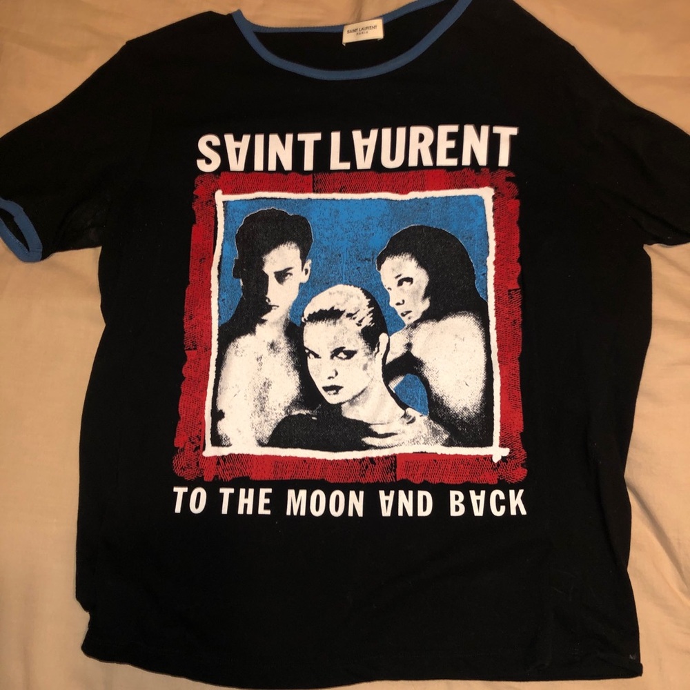 Yves Saint Laurent To The Moon and Back T Shirt